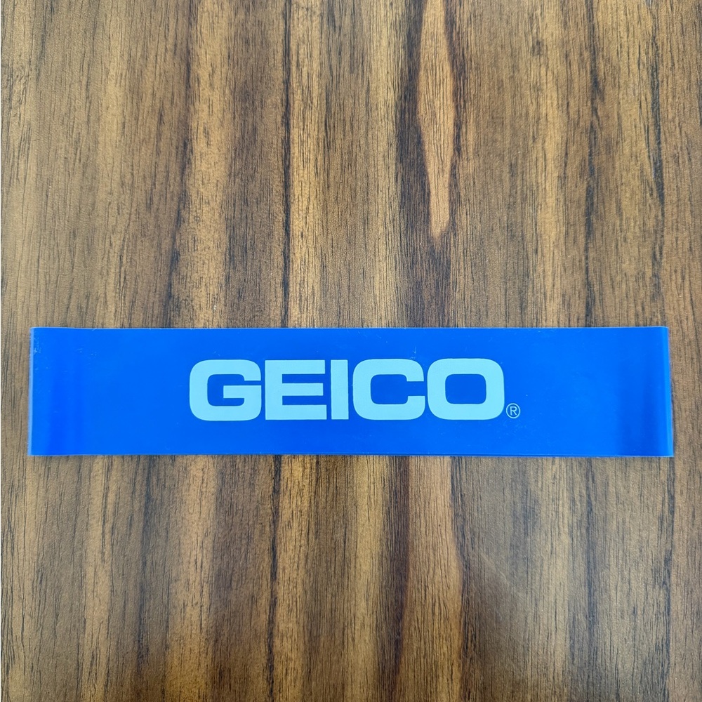 GEICO Blue sport rubber band